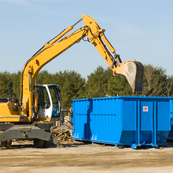 what size residential dumpster rentals are available in Commerce